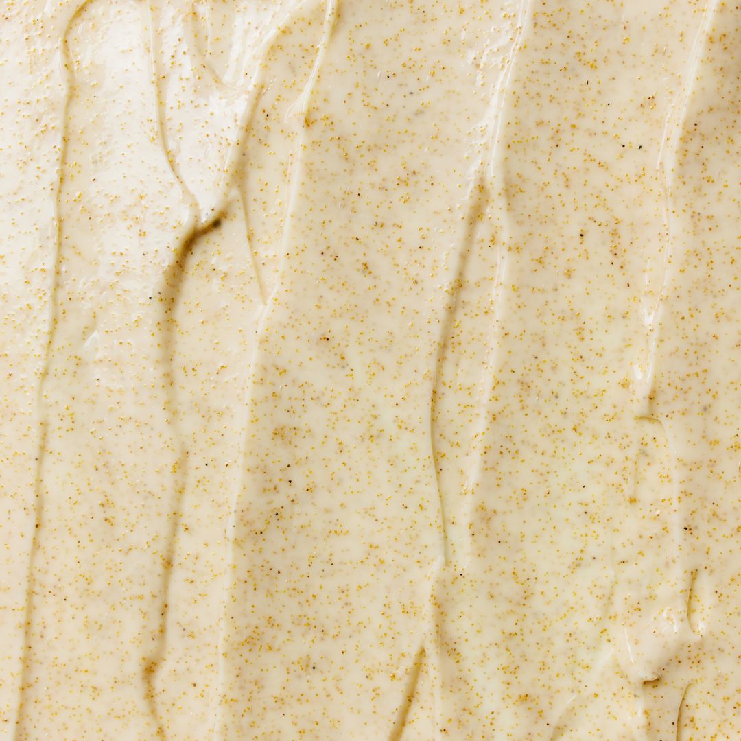 texture of body scrub using organic cane sugar as an exfoliant