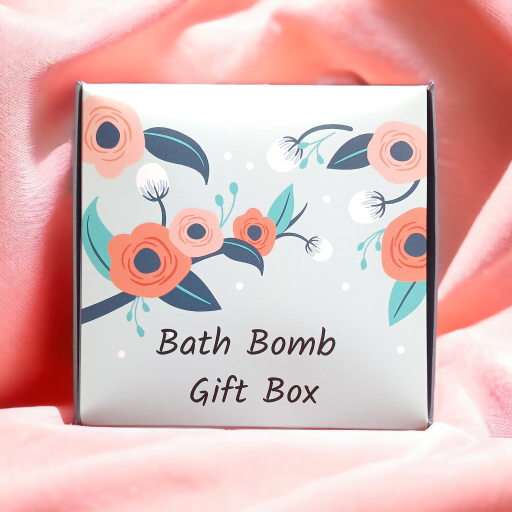 Bath bomb gift box by organicules Ireland - outer packaging