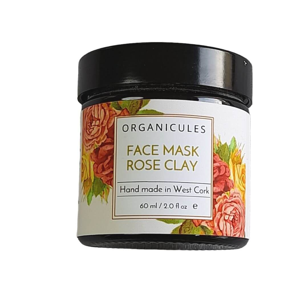Rose clay face mask part of organicles Ireland gift boxes collection